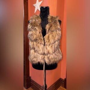 Bagatelle Faux Fur Vest - Tan